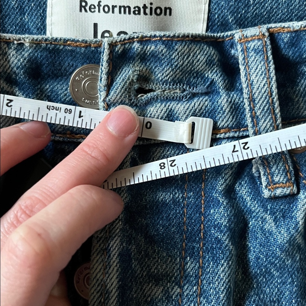 Reformation Cynthia Blue Jeans - Picture 4 of 5